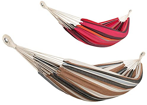 ib style® Kalani Hängematte | Outdoor Hängeliege |150 x 200 cm | Tragkraft 200kg | Cappuccino