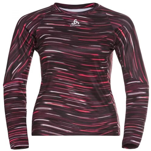 Odlo Damen Radoberteil Langarm ZEROWEIGHT CERAMIWARM, winetasting, S