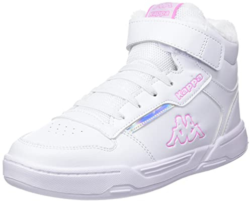 Kappa Unisex Kinder Mangan Ii Ice Sneaker, White Multi, 32 EU