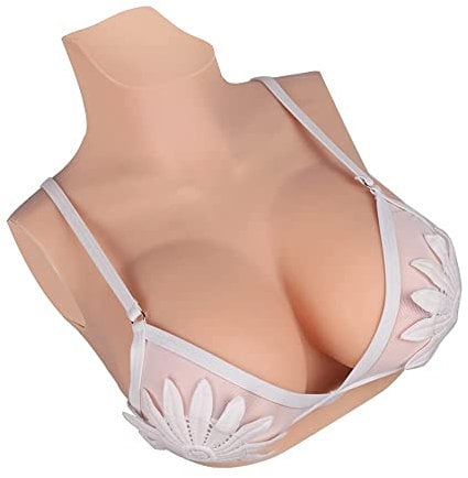 KUMIHO Silicone Breast Forms Lifelike Fake Breastplate Artificial Breast for Drag Queen Crossdresser Transgender Mastectomy Breast Enhancer B-G Cup