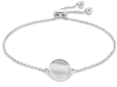 Calvin Klein Gliederarmband für Damen Kollektion MINIMAL CIRCULAR mit Kristallen - 35000134