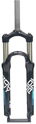 Forcella MTB 24 Pollici Forcella Ammortizzata Corsa100mm, 1-1/8 Tubo Dritto Forcelle per Mountain Bike QR 9mm Forcella Ammortizzata per Bici (Color : Black2, Size : 24inch)