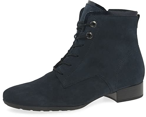 Gabor Boat Womens Ankle Boots 5.5 UK Navy Suede