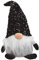 G. Wurm Weihnachtsdeko Wichtel schwarz | Weihnachtswichtel mit Pailletten | Dekofigur (48cm schwarz)