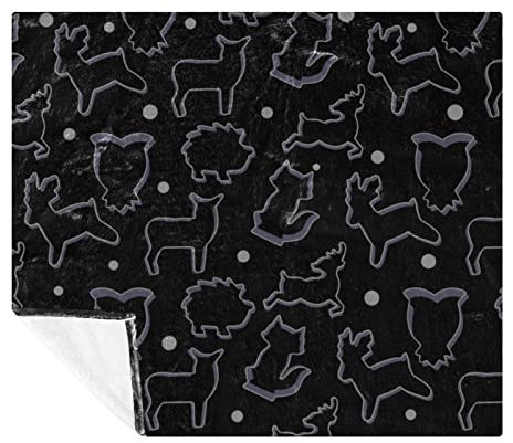 Coperta in pile, super morbida e lussuosa, modello di tagliabiscotti