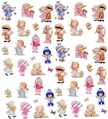 48 tlg. Set Aufkleber/Sticker - Morehead - kleine Kinder/Baby - selbstklebend - für Jungen & Mädchen/Erwachsene - Stickerset Kinder - z.B. für Sti..