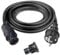 Betteri BC01 AC Kabel 3M, Balkonkraftwerk Anschlusskabel Betteri BC01 Buchse zu Schuko Stecker mit Endkappe zum Anschluss von Mikrowechselrichtern Envertech, TSUN, NEP, Hoymiles (HM), Alter Stil DEYE