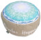 Yandala Mandala Yogakissen Meditationskissen Rund - Miracles Happen (beige)- entspannte Mediation - Sitzhöhe ca 20 cm - waschbarer Bezug - OEKOTEX 100
