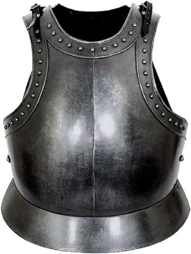 Better Buy Handicraft Mittelalter Krieger Brustpanzer Dark Sentinel Cuirass LARP Armour Black, Schwarz, Erwachsene