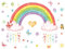 KiKiHong Wandtattoo Regenbogen Wandaufkleber Schmetterlinge Wolke Wandaufkleber Wandsticker Kinderzimmer Wanddeko für Mädchenzimmer Kinderzimmer Babyzimmer