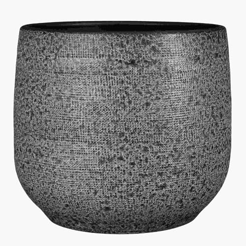 Mica Decorations Enrique Blumentopf - 35x35x30 cm - Terrakotta - Grau