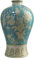 Vase Chinois Jaune Fait Main12.7 in Chinois Vase Jingdezhen Décorative Bouteille De Pruneaux De Rêve (Color : Green)