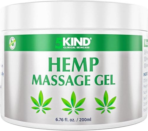 5kind Hanf-Aktivgel Hanfsalbe 200ml – Hochdosiertes Hanfgel – Für Gelenke und Muskeln, Füße, Knie, Nacken, Schultern, Rücken & Muskeln – Gel mit natürlichen Extrakten