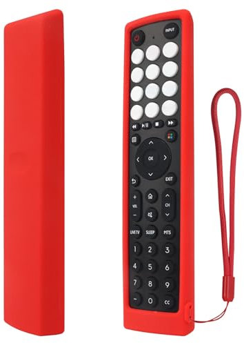 Protective Remote Case ONLY for Hisense VIDAA TV Original Remote Control, EN2J36H EN2F36H ERF2S36H EN2D36H ERF2N36H Remote Cover Shockproof, Anti-Slip - Red