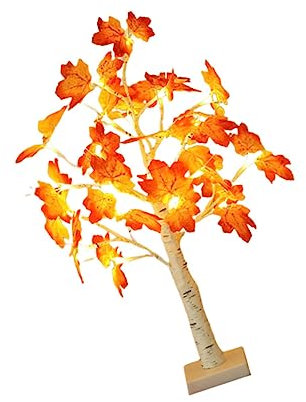 Amosfun 1pc Usb Ahornblatt Baum Lampe Weihnachten Dekorative Nachtlicht Für Home Ahorn Baum Form Lampe Energiesparende Tisch