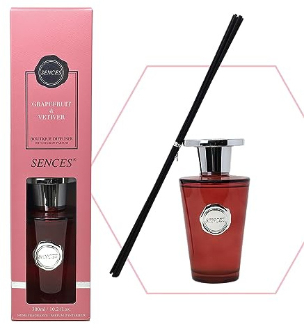 Boutique Reed Diffuser 300ml Scented Wick Fragrance Grapefruit Vetiver Aroma