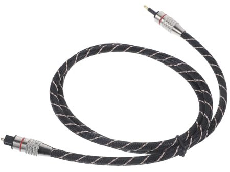 Angoily Optical Digital Audio Cable Channel Fiber Optic Audio Cord Zinc Alloy Pvc Extension Cable