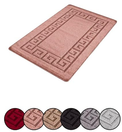 ZIYA HOMES Door Mats Indoor, Machine Washable Soft Doormats, 50 x 80 cm, Dirt Trapper, Non-slip Floor Mats For Inside, Front Back Door, Pets and Dogs