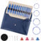 Rundstricknadel Set Austauschbar, 13 Paare, 3-10 mm, Professionelles Strickzubehör Set für Anfänger & Erwachsene, Einfache Bedienung, Stricker Geschenk（Blue）