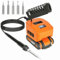 GZYZ Set saldatore a batteria compatibile con Worx 20 V 4 pin, saldatore portatile con USB e tipo C, intervallo di temperatura regolabile 180 – 480 °C per fai da te, lavori elettrici (senza batteria)
