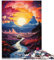 Puzzle für Erwachsene 1000 Teile „Der Fjord“ 50 x 75 cm Familienspiel zum Stressabbau schwierige Herausforderung für Teenager ab 14 Jahren