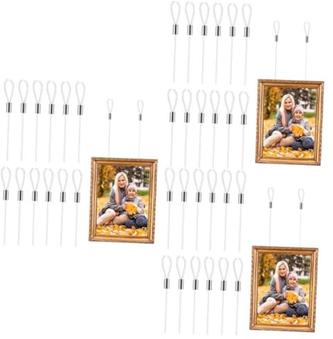Artibetter 3 Sätze Nylon-Seil Kordel Zum Aufhängen Von Bildern Wäscheleine Unsichtbar Kabel Hängend Clear Picture Wire Groß Bilderdraht Hängen Bildaufhänger 12 Stück * 3