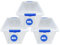 RelianceUK 3 X 80L Large Clear Plastic Storage Box with Clip Lock Lids | Sturdy Nestable Stackable Multipurpose Storage Containers for Home, Office, Garage (3 Pack / 80 Litres)