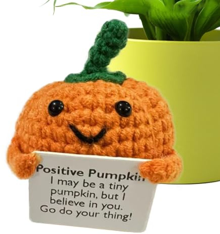 fayarrd Häkeln, Häkelgemüse, Mit Cartoon Ermutigend Für Schreibtisch Freund Geburtstag Bücherregal Jugend Erwachsene Geschenk