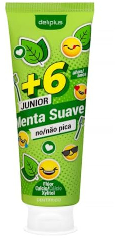 Kinder-Zahnpasta ab 6 Jahren, milde Minze, 4er-Pack