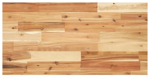 Hoopleep Acacia Wood Vanity Top, 60x40x4 cm Solid Wood Bathroom Countertop, Oil-Coated Rectangular Small Sink Counter for Bathroom, Kitchen, or Garage, Durable & Water-Resistant