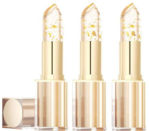 Norino Lippenstift 24 Stunden Halt, True Tone PH Wert Lippenstift Farbwechselnder Lippenstifts, Klarer Lipstick Metallic Glanz Finish mit Langanhaltend Feuchtigkeitsspendende und Wasserdicht (3PC)