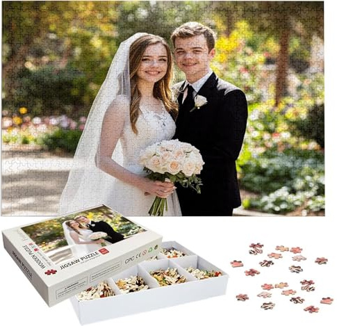 Personalisiertes Foto Puzzle Selbst Gestalten - Fotopuzzle mit Eigenem Bild 1000-5000 Teile - Gestalte Selbst Puzzle, Personalisierte Geschenke mit Foto für Mama, Kinder, Familie zum Geburtstag h-3147