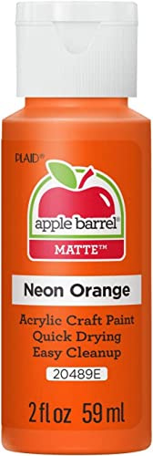 Plaid Enterprises Acrylic Paint, Neon Orange, 59ml