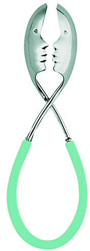 Bugatti 43-7003C5U Kiss - Pinza da Cucina per insalate, in ABS/Acciaio, Dimensioni 8 x 5 x 24 cm, Colore Verde