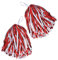 Bristol Novelty BA1320 Pompons, weiß, Women, Rot,White, Einheitsgröße