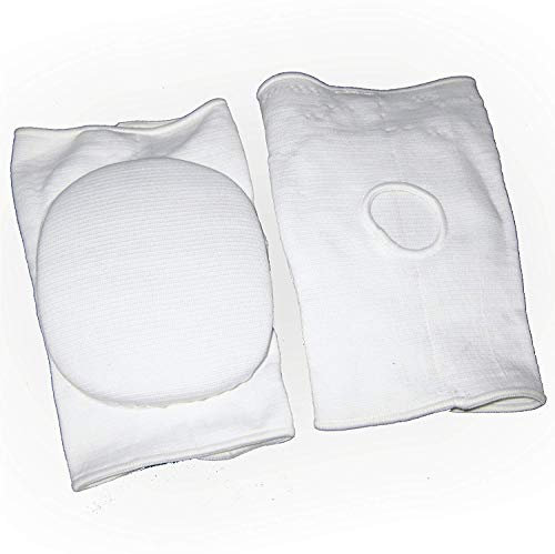 BAY® SOFT DICK Knieschoner WEISS Kniebandagen (S/M = JR)