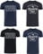 MUSTANG Tshirt Herren Baumwolle Regular Fit 4er Pack Set Rundhals Kurzarm Sommer Tee Shirt Logoprint, Größe:3XL, Farbe:Farbmix (P2)