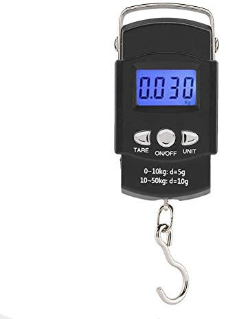 40kg / 10g LCD Display Gepäckwaage Hängen Digitale Elektronische Waage mit Maßband Haken