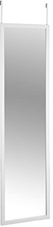WENKO Espejo para la puerta Arcadia blanco - Espejo mural, espejo para colgar, Poliestireno, 30 x 120 cm, Blanco