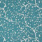 novely® HANAU TWIG - Dekostoff mit Blumen-Print - Robuster Möbelstoff - Pflegeleichte Meterware 1lfm (07 Petrol Türkis Blau)