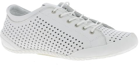 Andrea Conti Damen Schnürer Sneaker, weiß, 36 EU