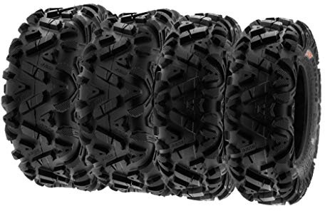 SunF A033 27x9-14 & 27x11-14 POWER I ATV UTV Quad Reifen All-Terrain Geländebereifung 6PR TL E4, Satz von 4 Stück