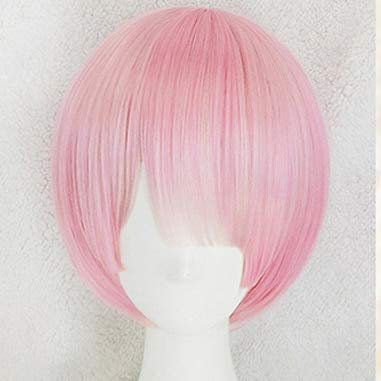 Graduated Color REM Cosplay Wig RAM Cosplay Wigs Re:Zero Starting Life in Another World Heat Resistant Synthetic Hair Wigs ram