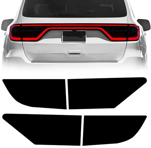 NDRUSH Verdunklungsrücklicht-Vinyl-Tönungsfolie, vorgeschnittene Overlay-Rücklicht-Abdeckung, kompatibel mit Dodge Durango 2014–2021