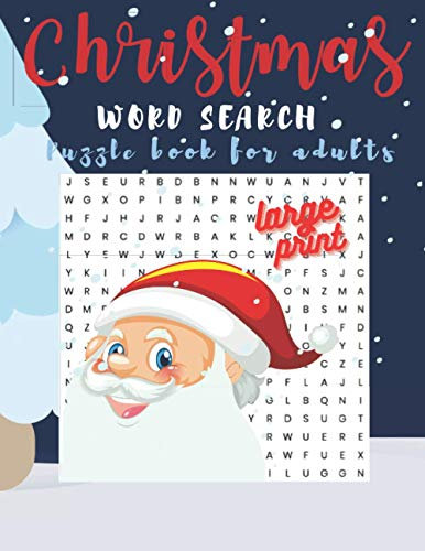 Christmas Wordsearches Puzzle Books for Adults Large Print: Christmas word search books for adults large print, 50 Christmas & Winter Search Puzzles