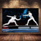 CloudShang Fechten Sport Poster Fechten Sport Wanddekoration Inspirierende Poster Motivierende Wand Bilder Wohnzimmer Wandbild Home Gym Dekor D13208