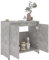 Susany Mobiletto da Bagno, Armadio da Terra Cucina, Mobiletto per Lavandino Grigio Cemento 60x33x58 cm in Truciolato