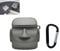AirPods Case Cover for AirPods (1st & 2nd Gen) - Silicone Protective Cover with Keychain (Black)
