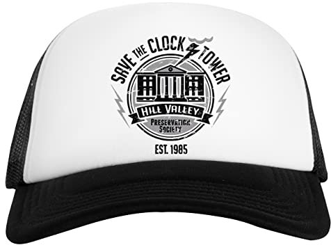 Save The Clock Tower Weiß Schwarz Unisex Baseball Cap White Black