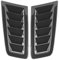 2Pcs Universal Lufteinlass Schaufel, Motorhauben Entlüftung Luftstrom Ansaugschaufel Turbo-Motorhaube Entlüftungshaube Abdeckung für Focus RS MK2 Style (Kohlefaser)